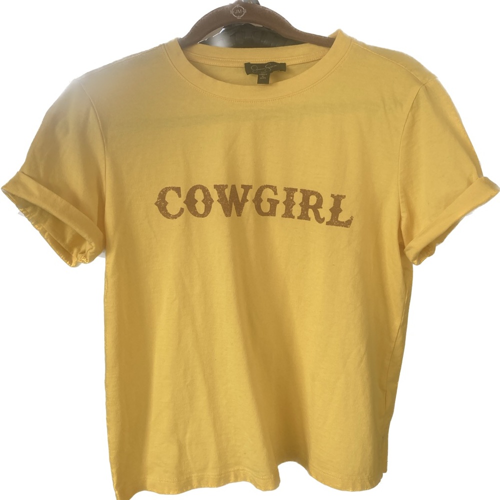 Yellow 'Cowgirl' Graphic Tee